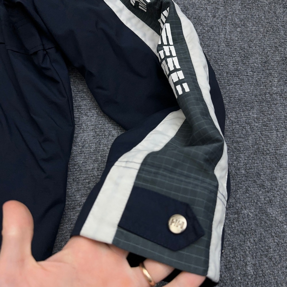 Vintage Helly Hansen Razorfish Rain Jacket Men's XL Navy Full Zip Mesh Lined - Picture 7 of 11